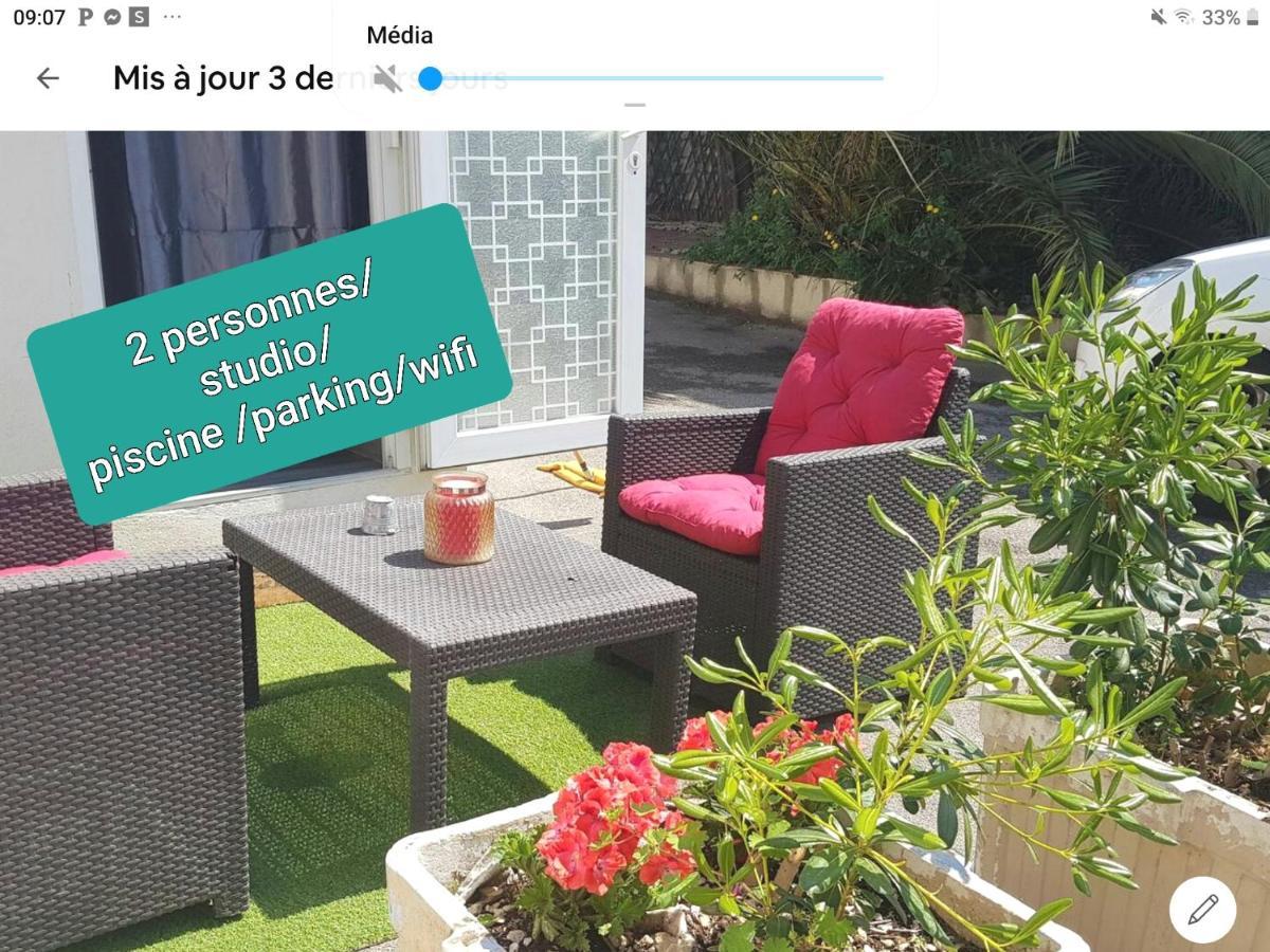 Gite Du Stade Le Studio Cour Parking Et Piscine Partagee 马赛 外观 照片